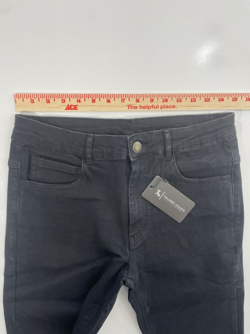 Tailored Athlete Slim-Fit Stretch Black Denim Jeans Men's Size 34Wx30L NWT - Picture 8 of 9